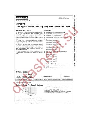 NC7SP74L8X datasheet  